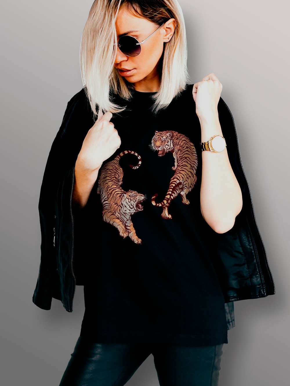 Футболка Тигры в восточном стиле