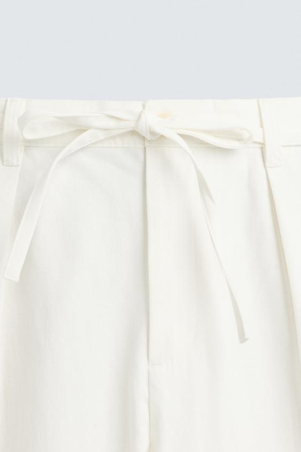 ZARA БРЮКИ RELAXED FIT СО СКЛАДКАМИ, ЭКРЮ