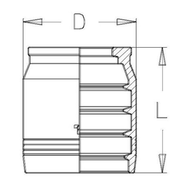 Муфта DN 38 4SH CS (без зачистки)