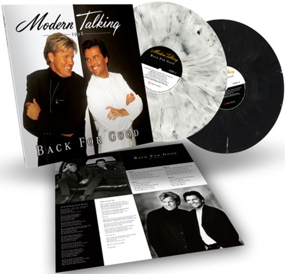 Modern Talking. Back For Good - The 7th Album. White & Black Marbled (2 LP) Модерн Токинг. Новая запечатанная виниловая пластинка