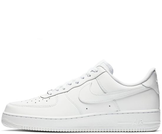 Кроссовки Nike Air Force 1 Low All White с мехом