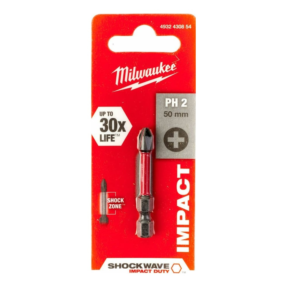 Насадка SHOCKWAVE (PH2; 50 мм) Milwaukee 4932430854