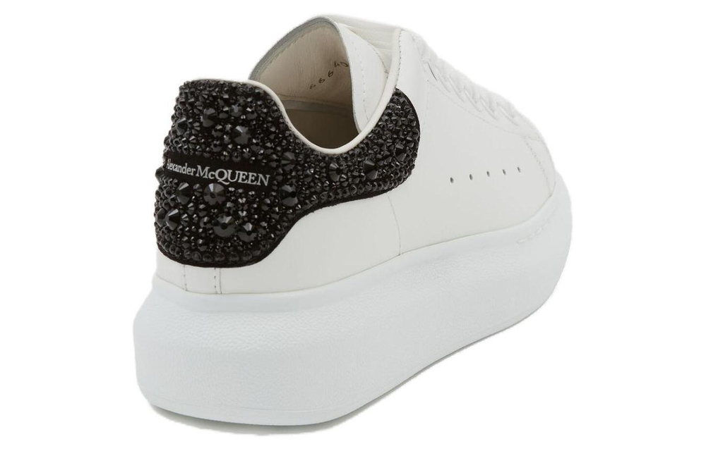 Alexander McQueen Alexander McQueen calfskin Black Diamond Tail Casual Platform Shoes Women's White