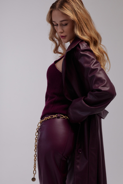 Брюки tensione экокожа