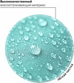 Рюкзак BRAUBERG PASTEL с термонашивками в комплекте, "Funny clouds", мятный, 40х29х14 см, 271421