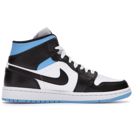 Кроссовки Air Jordan 1 Mid Emerges In Black And Blue