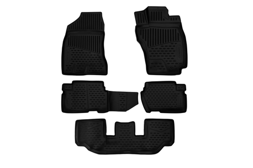 Коврики 3D в салон TOYOTA Wish 4WD (25), 2009-2012, 2012-, Мв., правый руль, 5 шт. (полиуретан)  AFM3D48142210