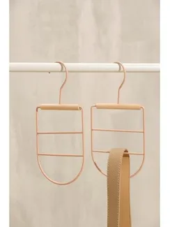 Вешалка для ремней и шарфов SAVANNA Wood, 11,3×24×1,1 см, цвет розовый