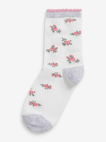 Носки хлопковые для девочки Next 223-327, 7 шт., Розовый, Серый, Белый