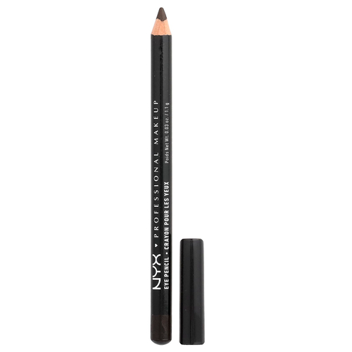 NYX Professional Makeup, Slim Eye Pencil, 931 черно-коричневый, 1,1 г (0,03 унции)