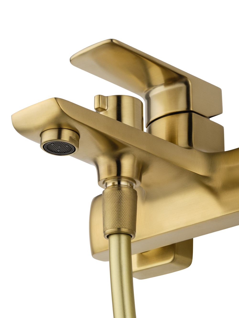 Смеситель для ванны с душем WONZON & WOGHAND EDGE, Брашированное золото (WW-88639003A-BG)