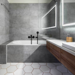 Смеситель для ванны с душевым комплектом NEW FLY 570502BTNM чёрный