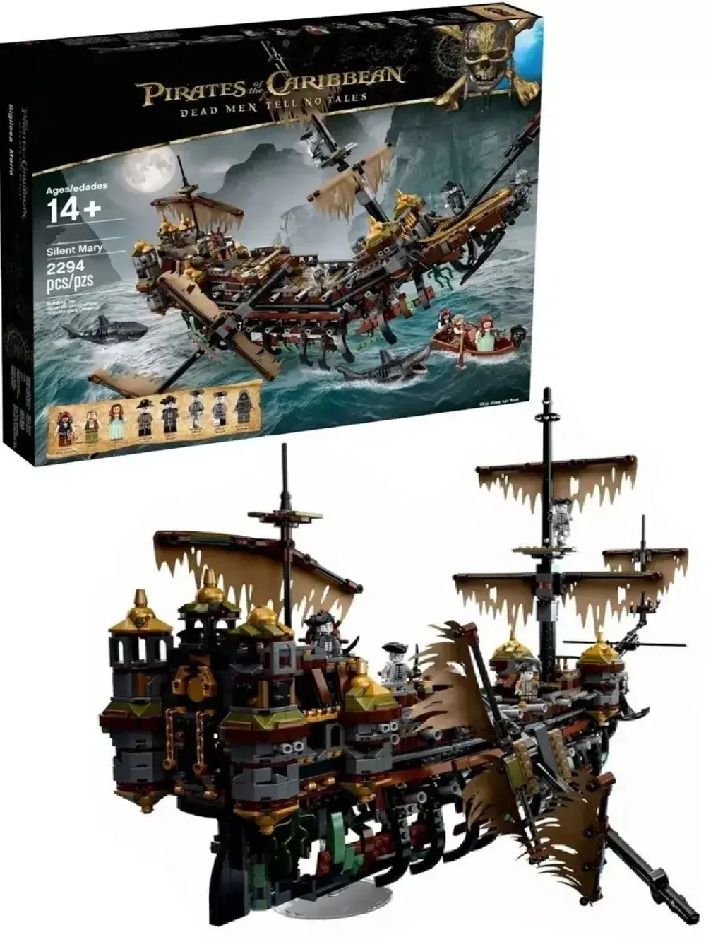 Конструктор Pirates Корабль Тихая Мэри 2294 детали 99024