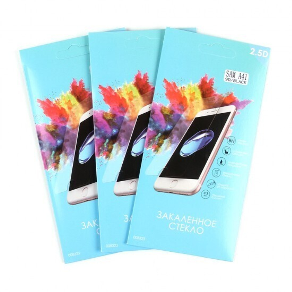 Защитное стекло Full Glue для Samsung Galaxy A41 на полный экран, 010630 Черный
