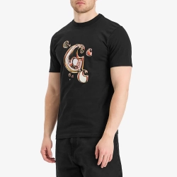 Футболка Carhartt WIP Solar Chrome C-Logo чёрная