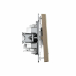 ARTGALLERY 2-клавишный ВЫКЛЮЧАТЕЛЬ с подсветкой, сх.5а, 10АХ, механизм, быстрозажим. клем., ШАМПАНЬ