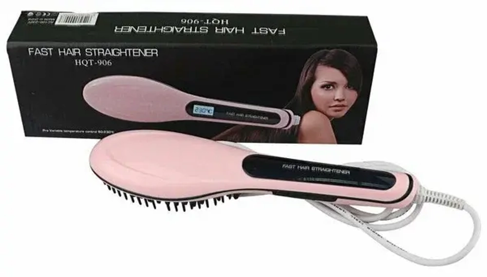 Расческа-выпрямитель Fast Hair Straightener HQT-906 (h)