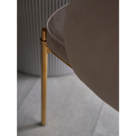 Стул coral, велюр, серо-бежевый