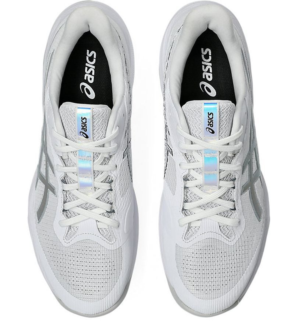 Мужские кроссовки для бадминтона/сквоша Asics Netburner Мячistic FF 4 - white/pure silver