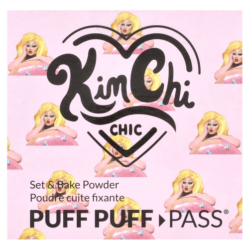 KimChi Chic Beauty, Puff Puff Pass®, порошок для запекания, PPP01 слоновая кость + лаванда = ивандер, 24 г (0,85 унции)