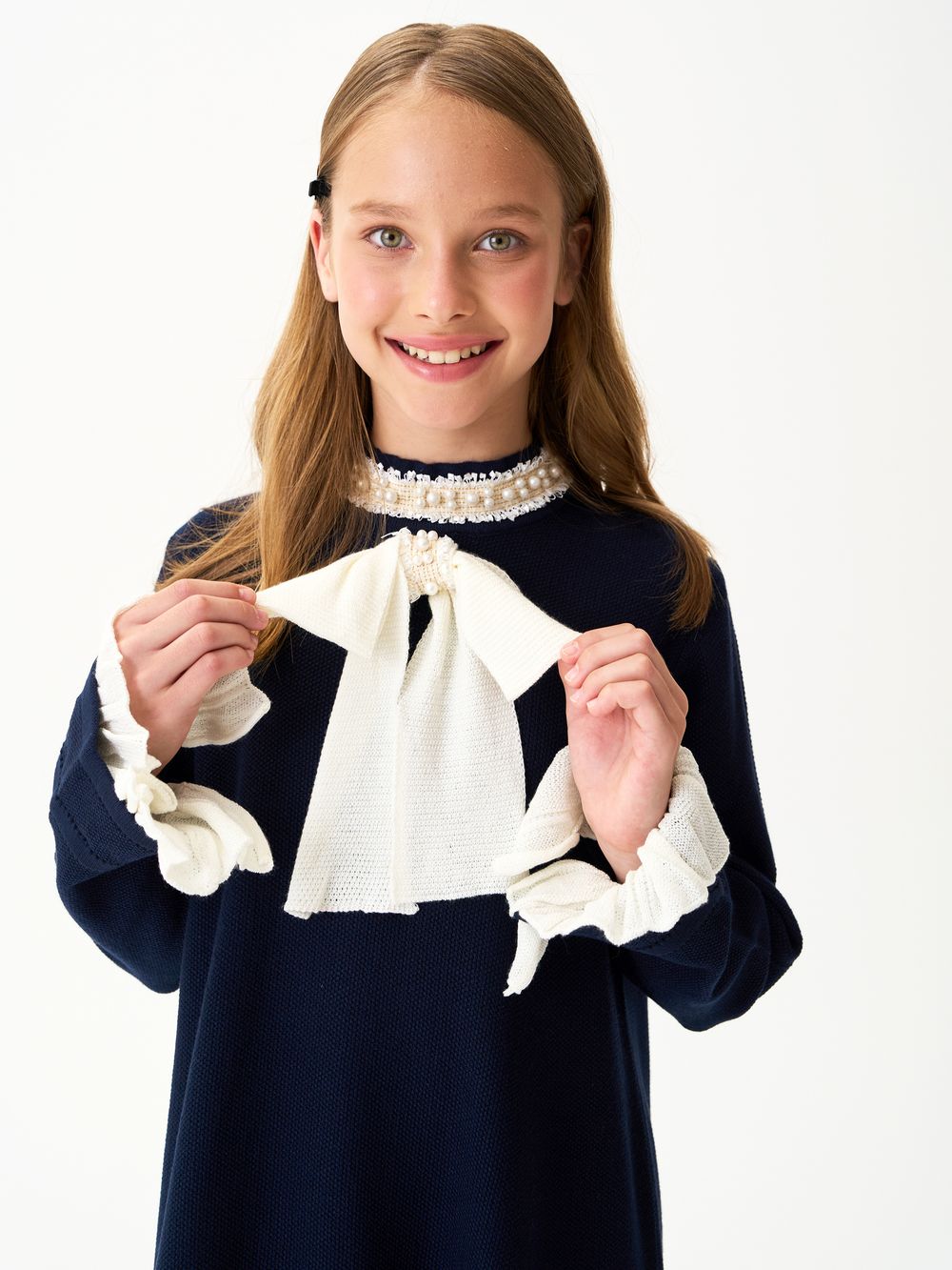 Платье для девочки AT1400 синий