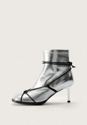 Ботильоны Grate x Choux, серебряные