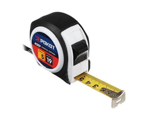 Рулетка 5м*19мм РОКОТ OPTIMA