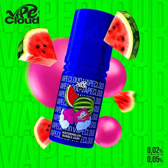 VAPE CLOUD Watermelon Bubble Gum Ice - Арбузная жвачка бабл гам со льдом 0.02 %