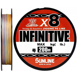Шнур Sunline INFINITIVE (4braid) 200M (5C) #1.0/18lb