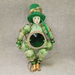 Ёлочная игрушка Гном-Самоцвет