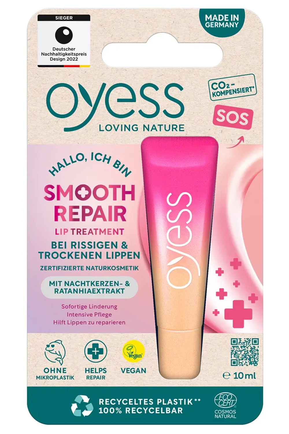 Бальзам для губ с питательный OYESS Smooth Repair 10 гр ГЕРМАНИЯ
