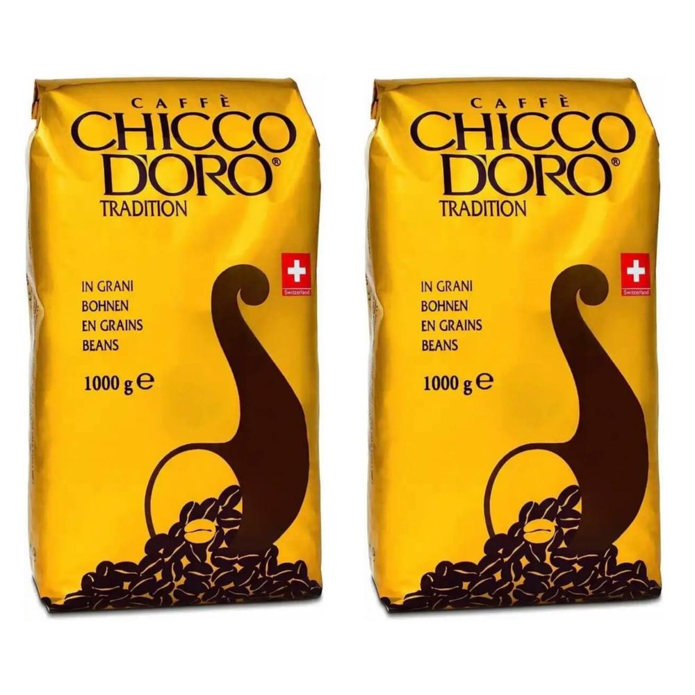 Кофе в зернах Chicco D&#39;Oro Tradition 1 кг, 2 шт