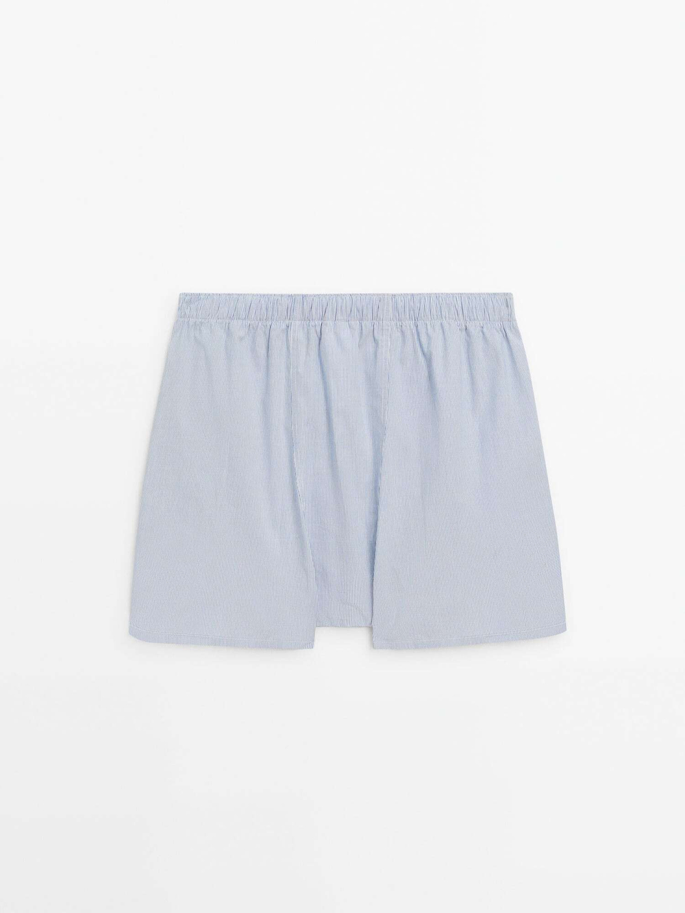 Massimo Dutti Трусы-боксеры из поплина в полоску, синий