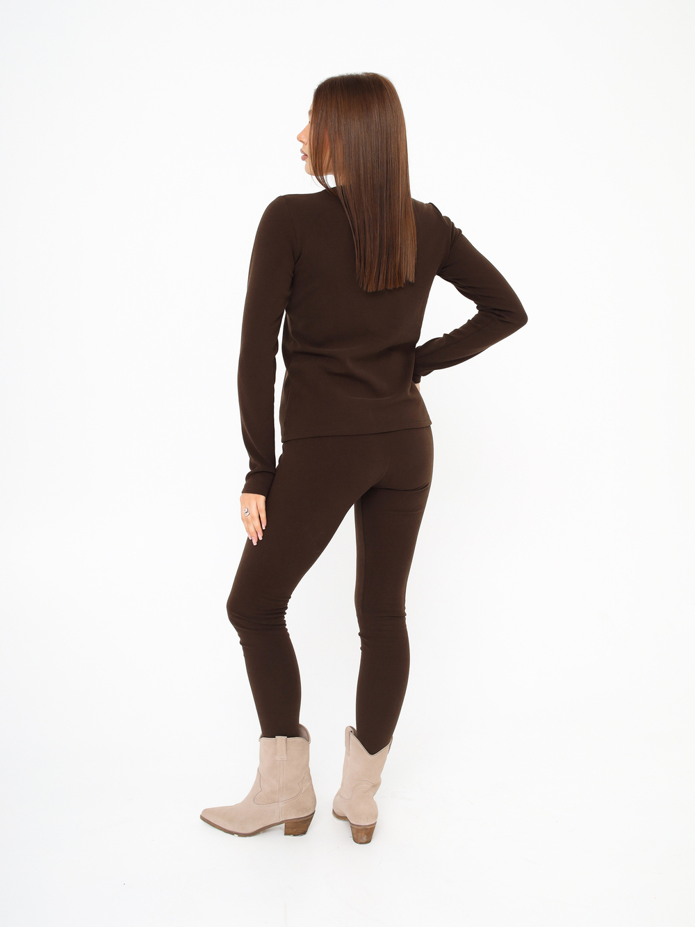 Лосины BAMBUK утепленные женские, шоколад