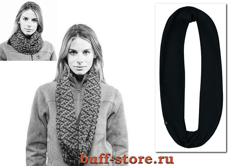 Снуд Buff Solid Black Фото 1