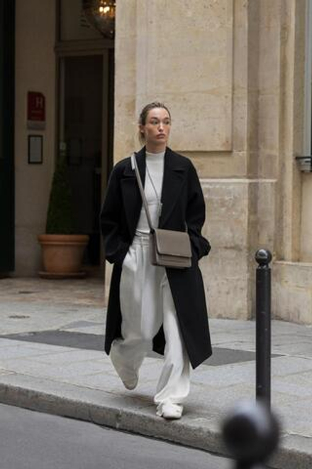 ZARA МЯГКОЕ ПАЛЬТО, ЧЕРНЫЙ