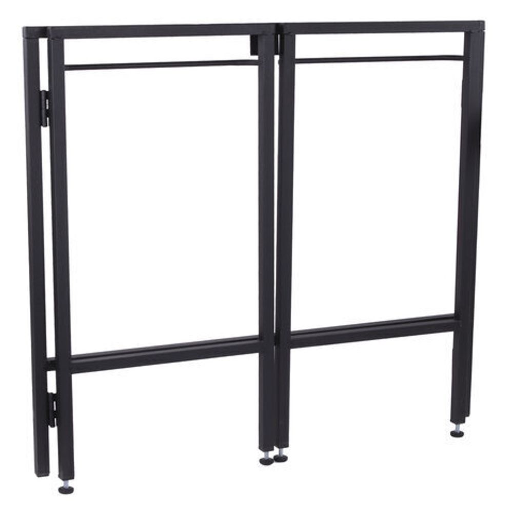 Стол BRABIX "Smart CD-010", 1000х505х795 мм, ЛОФТ, складной, металл/ЛДСП дуб, каркас черный, 641876