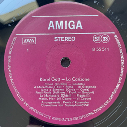 Винтажная виниловая пластинка LP Karel Gott Карел Готт La Canzone (ГДР 1978)