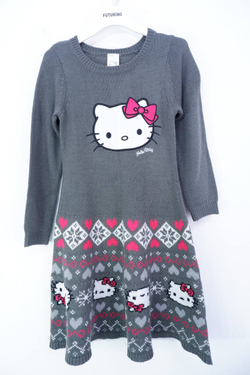 Платье трикотажное с Hello Kitty на 6 лет