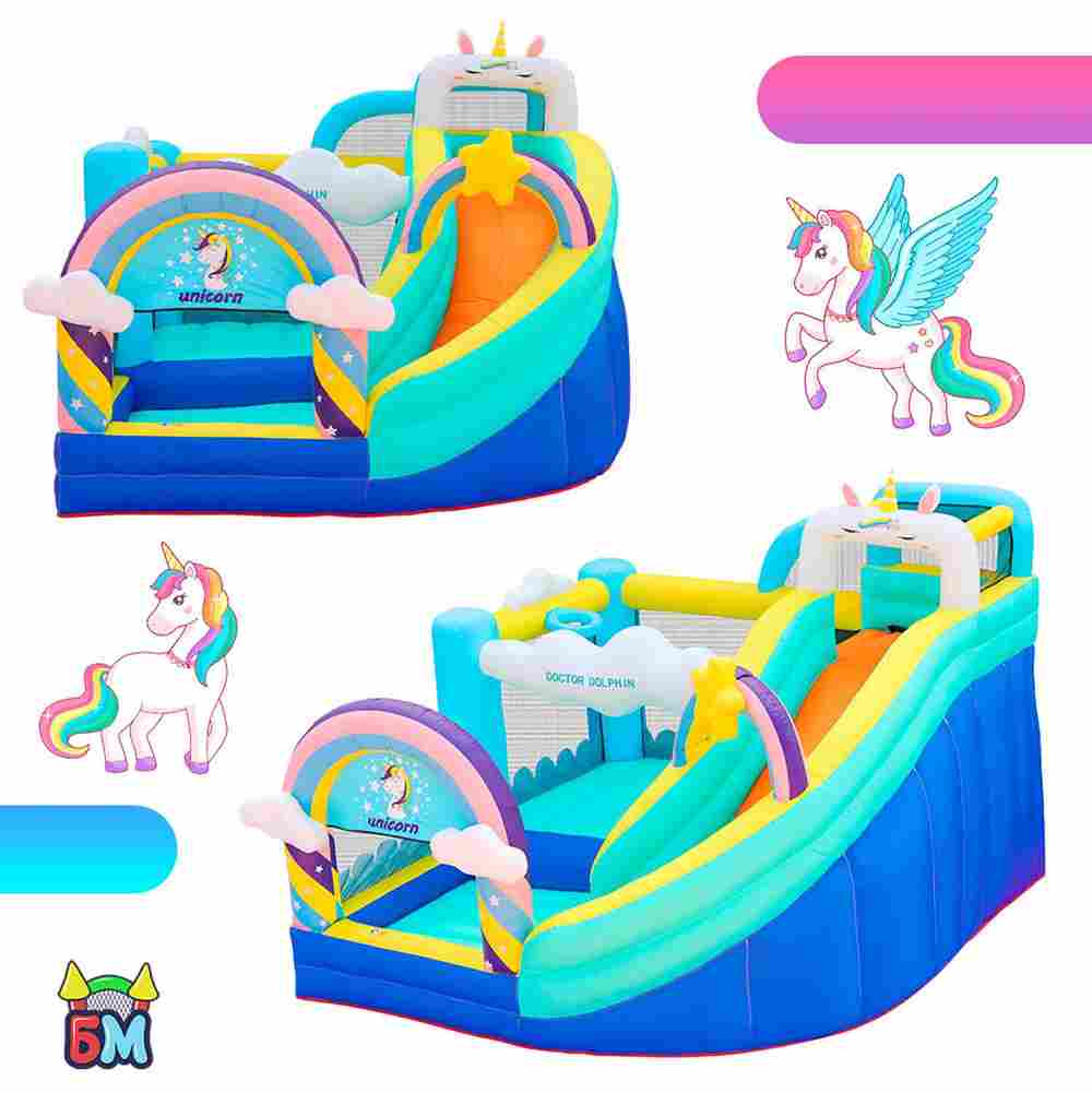Домашний надувной батут «Единорог» 3.2*2,9*2,35 м