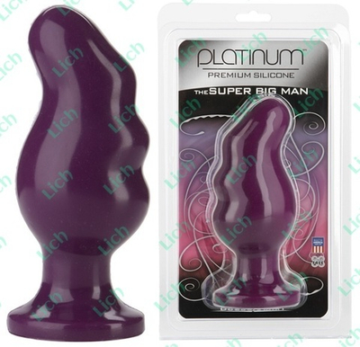 Анальная фиолетовая пробка THE SUPER BIG MAN