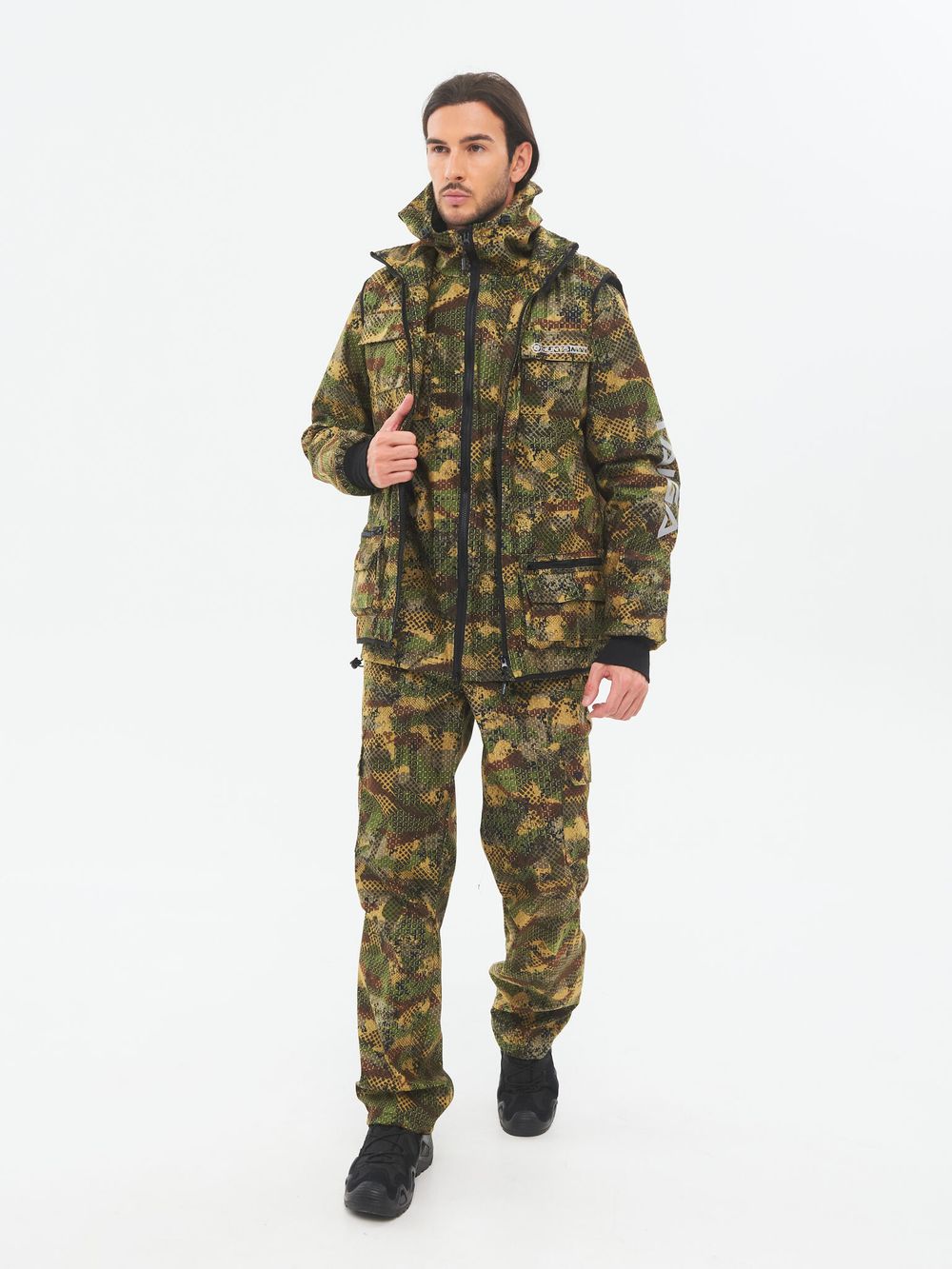 Костюм демисезонный Тайга-3 ткань Alova цвет КМФ (581-1)