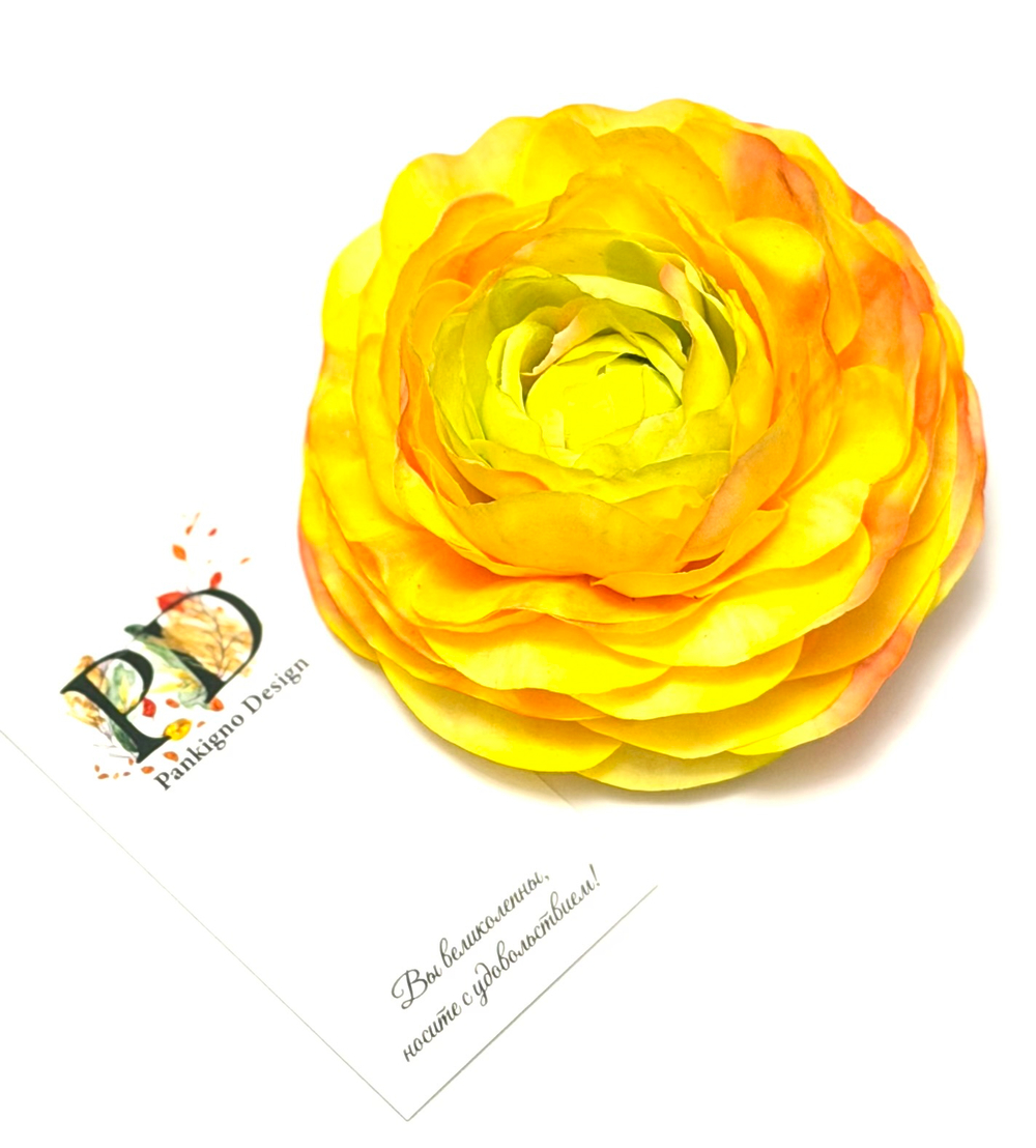 Брошь-заколка Pankigno Design Ранункулюс Spring