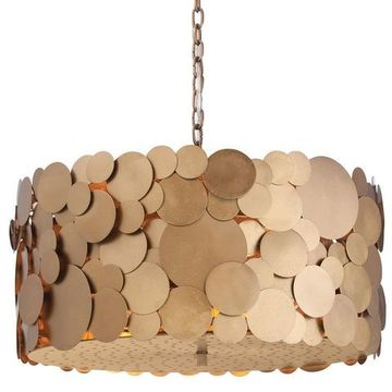 Arteriors Ulysses  Iron Disc Chandelier