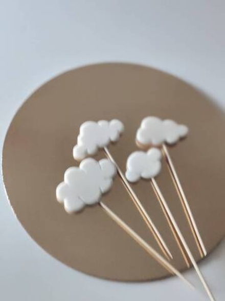 Декор Облака, 3 шт, глазурь