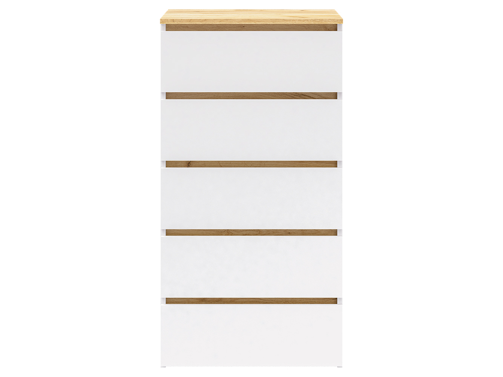 Комод-29 Белый/Кр.золотой