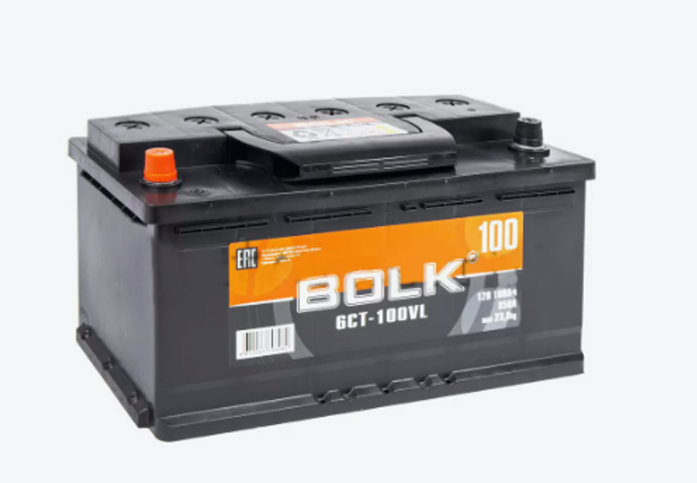 Аккумулятор    BOLK    Standart    100    А/ч    обратная    R+    353x175x190    EN850    А    РОССИЯ