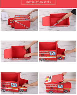 Коробка для хранения игрушек и вещей Blonder Home Fire Truck CAR/30