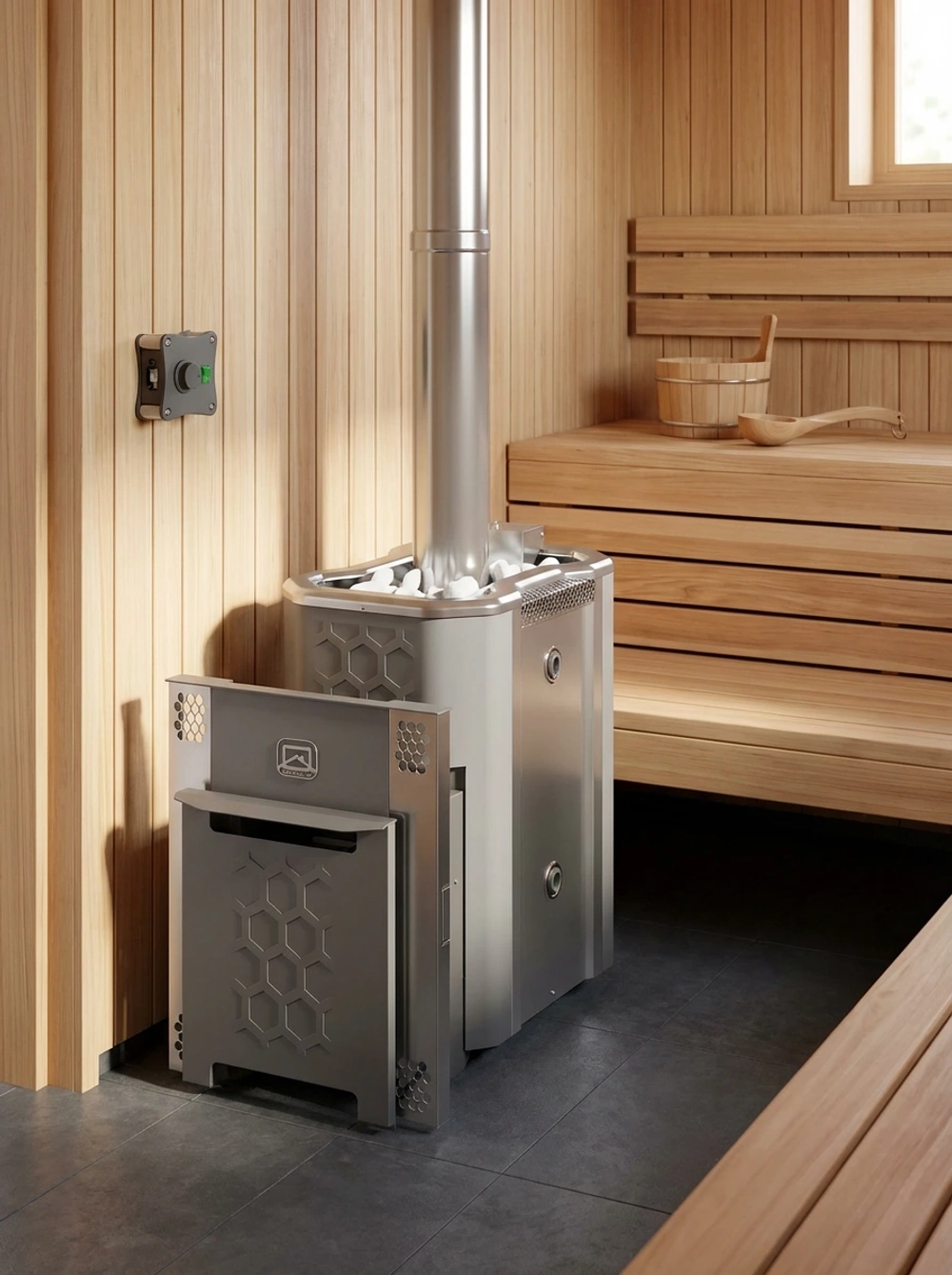 Печь для бани Эльма - 12 ЛГР