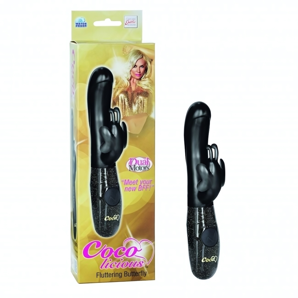 Вибратор Coco Licious Love Bunny Vibes (черный) (Цвет: черный)